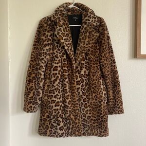 Leopard print soft jacket